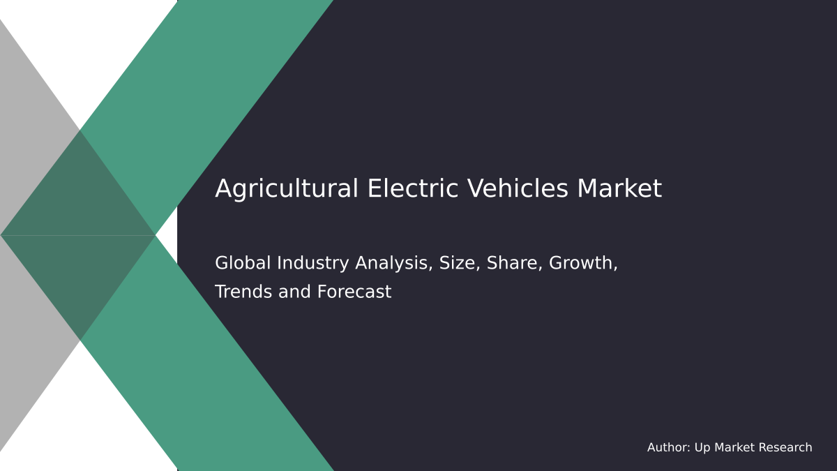 Agricultural Electric Vehicles Market Report Global Forecast To 2028